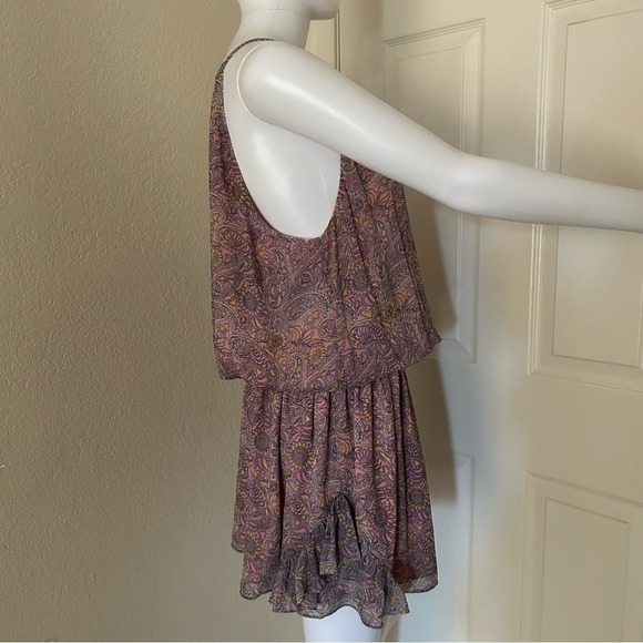 Ramy Brook Pink Paisley Print Knee-Length Dress Sleeveless  Mini Dres S - Picture 4 of 15